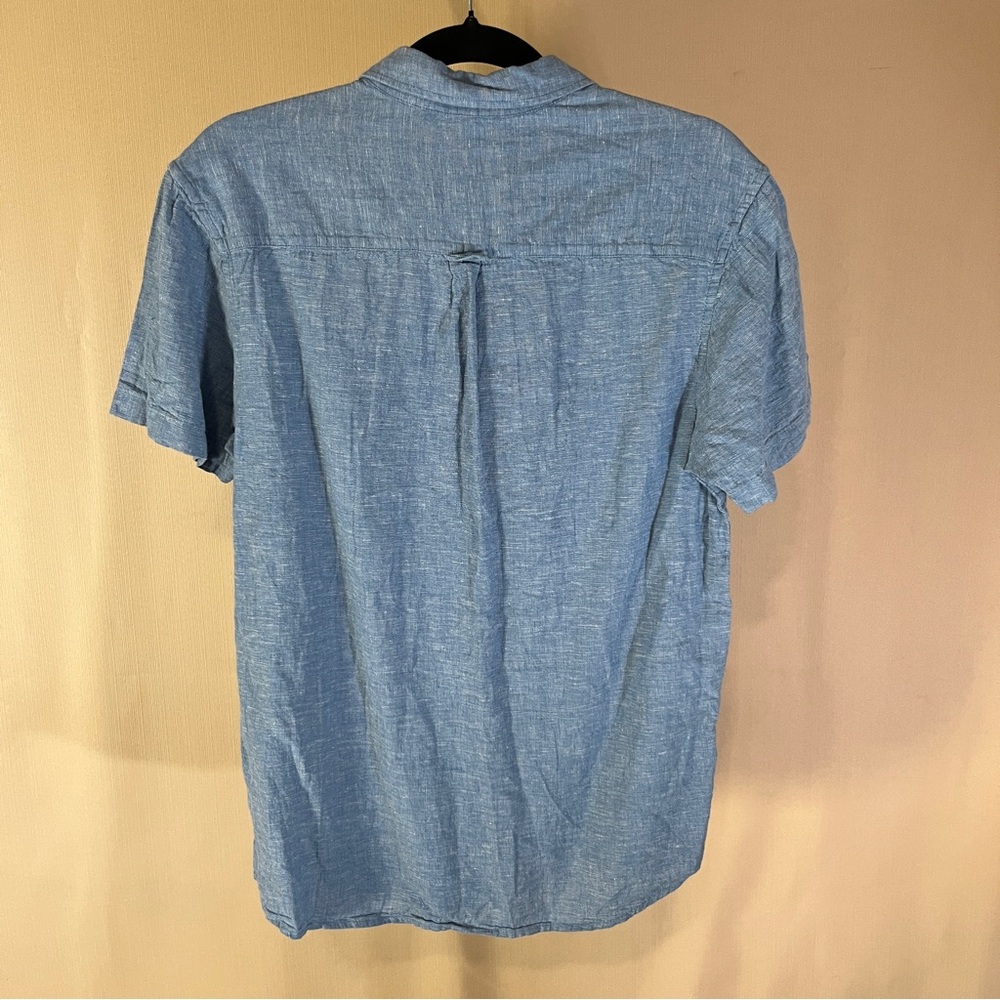 Primark Blue Casual Button Down Shirt Lightweight - Picture 3 of 3